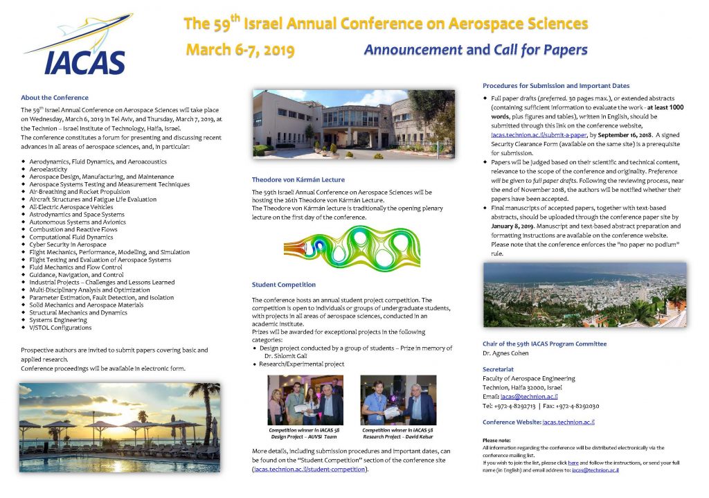 59th IACAS Call for Papers